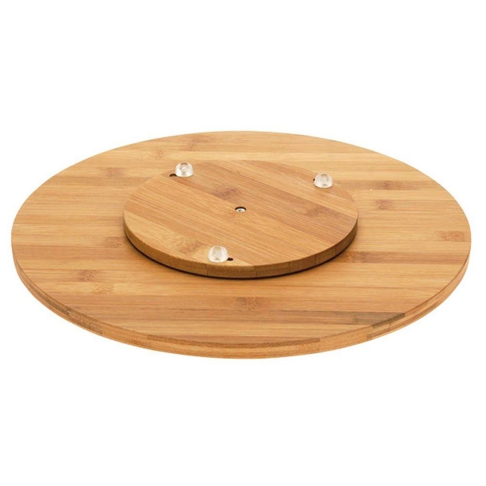 Deska do Serwowania Bambusowa Obrotowa ORION 35 cm Antypoślizgowa - obrazek 5