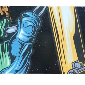 Deskorolka Klasyczna dla Dzieci Drewniana KUBISPORT Space Skull