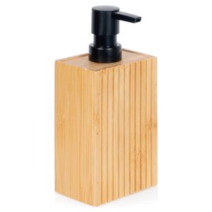 Dozownik do Mydła BATHROOM SOLUTIONS 280 ml Drewniany Bambus Ryflowany
