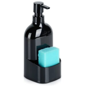Dozownik do Naczyń VILDE 500 ml Czarny z Miejscem na Gąbkę, Antypoślizg