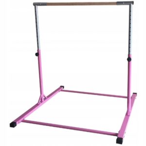 Drążek Gimnastyczny Wolnostojący 150 cm Różowy