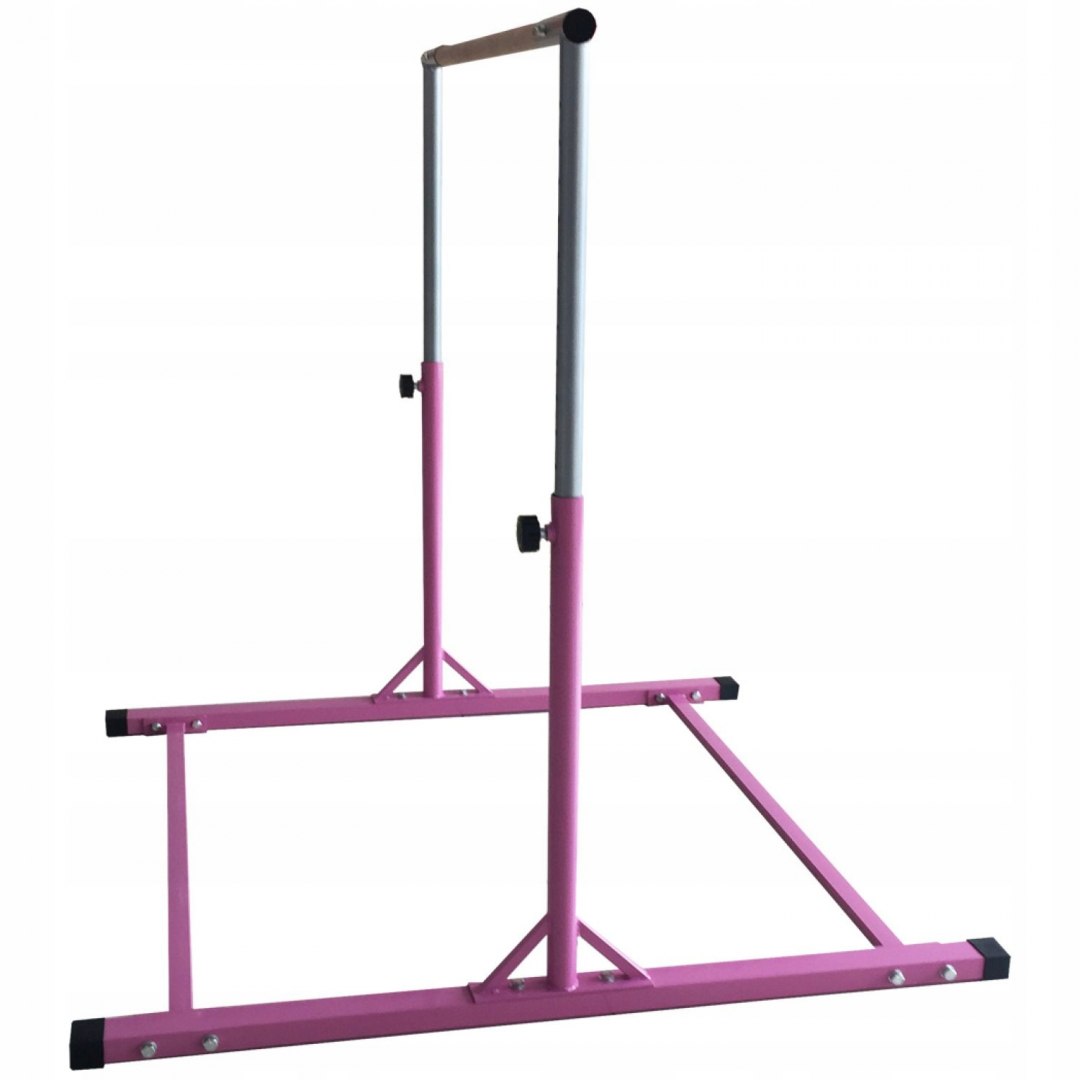 Drążek Gimnastyczny Wolnostojący 150 cm Różowy - obrazek 4