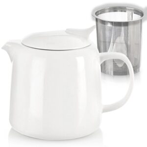 Dzbanek Porcelanowy 650ml Zaparzacz Sitko Stalowe MONA ORION