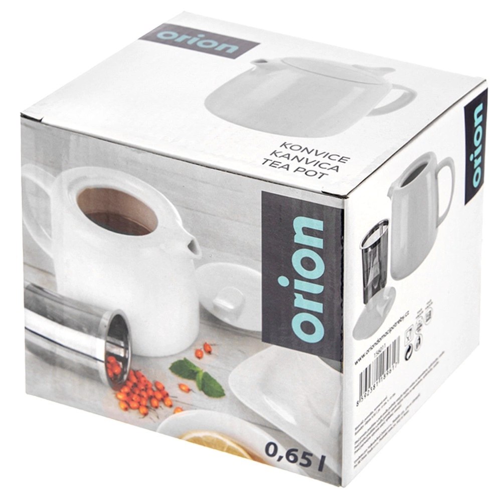 Dzbanek Porcelanowy 650ml Zaparzacz Sitko Stalowe MONA ORION - obrazek 7