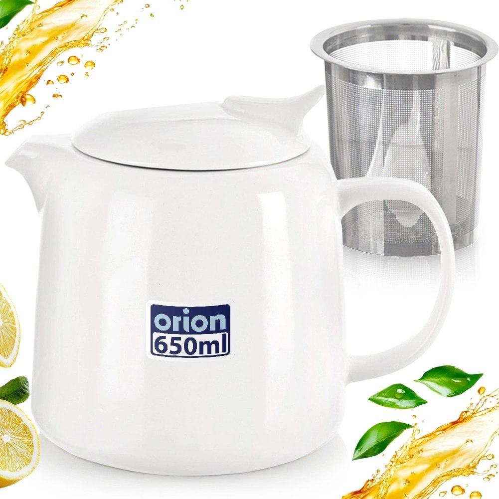 Dzbanek Porcelanowy 650ml Zaparzacz Sitko Stalowe MONA ORION - obrazek 8