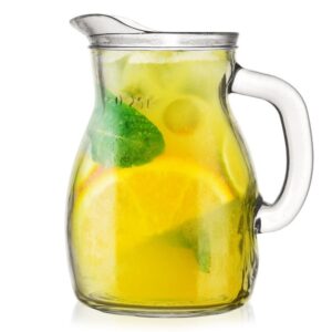 Dzbanek Szklany ORION 300 ml Stołowy z Uchem i Dzióbkiem do Mleka Sosów