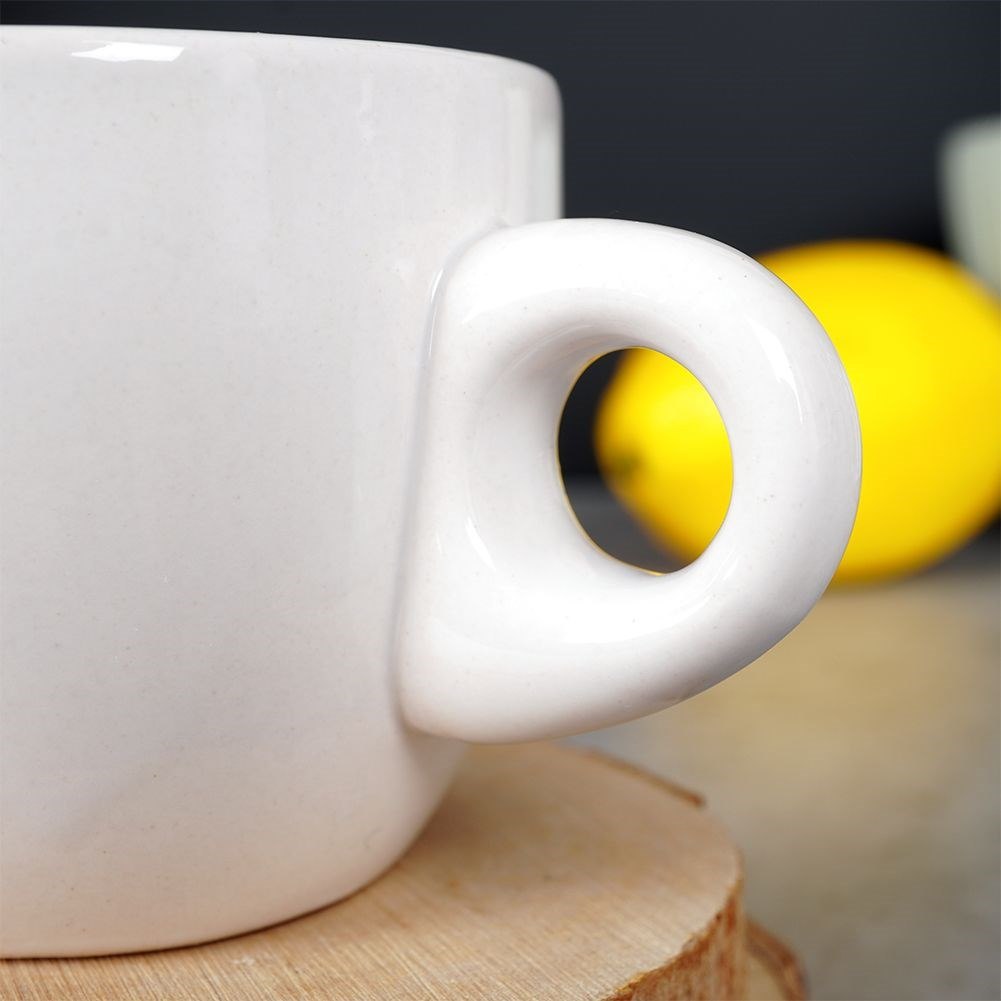 Filiżanka do Espresso 80 ml ORION Serce Ceramiczna Biała z Serduszkami - obrazek 5