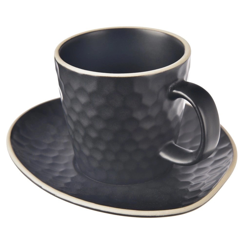Filiżanka ze Spodkiem do Espresso ORION TEA TIME Czarna 95 ml do Zmywarki - obrazek 3