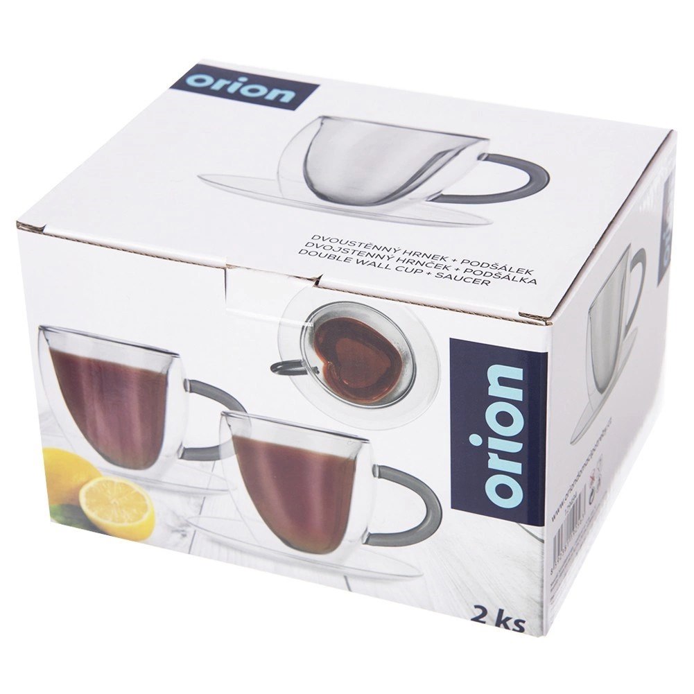 Filiżanki Termiczne ORION DOUBLE 160 ml Borokrzemowe z Uchwytem 2 szt. - obrazek 7