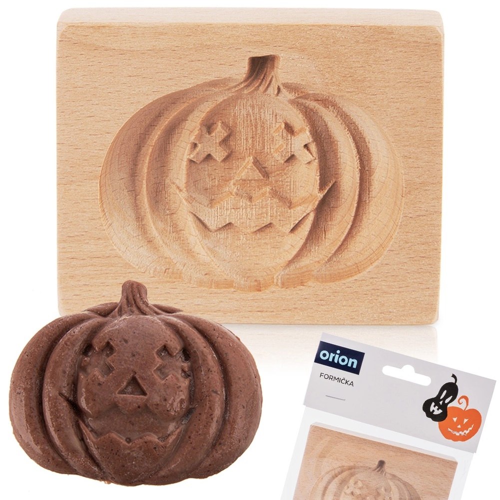 Foremka Drewniana do Ciastek Pierniczków Dynia Halloween Rzeźbiona ORION - obrazek 6
