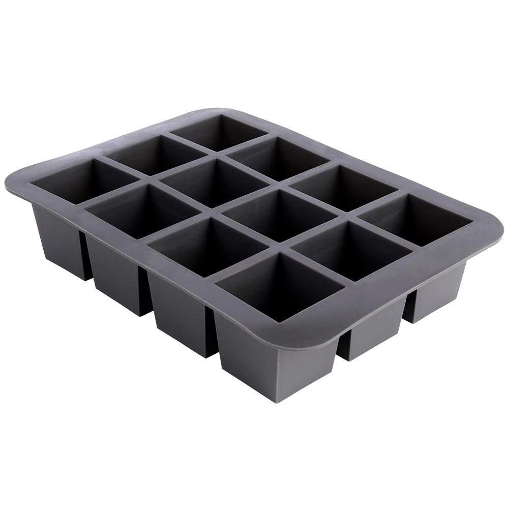 Forma do Kostek Lodu EXCELLENT Silikonowa 19,5 x 14 cm Kwadrat 12 szt. - obrazek 3