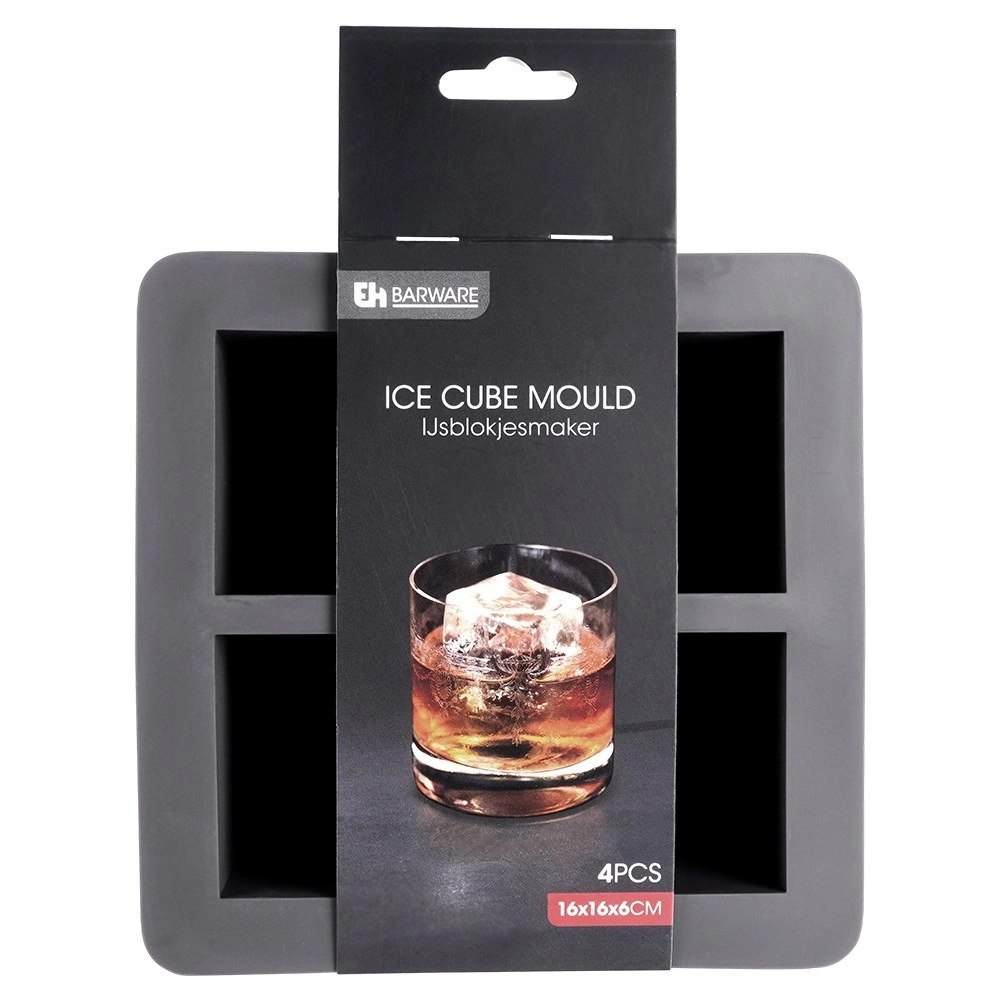 Forma do Kostek Lodu EXCELLENT XXL Kwadrat Silikonowa 15,5 cm 4 szt. - obrazek 7