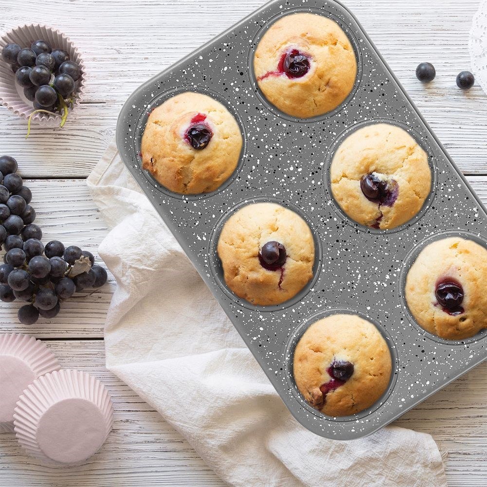 Forma Foremka do Pieczenia Muffinek Ciastek Granitowa ORION - obrazek 2