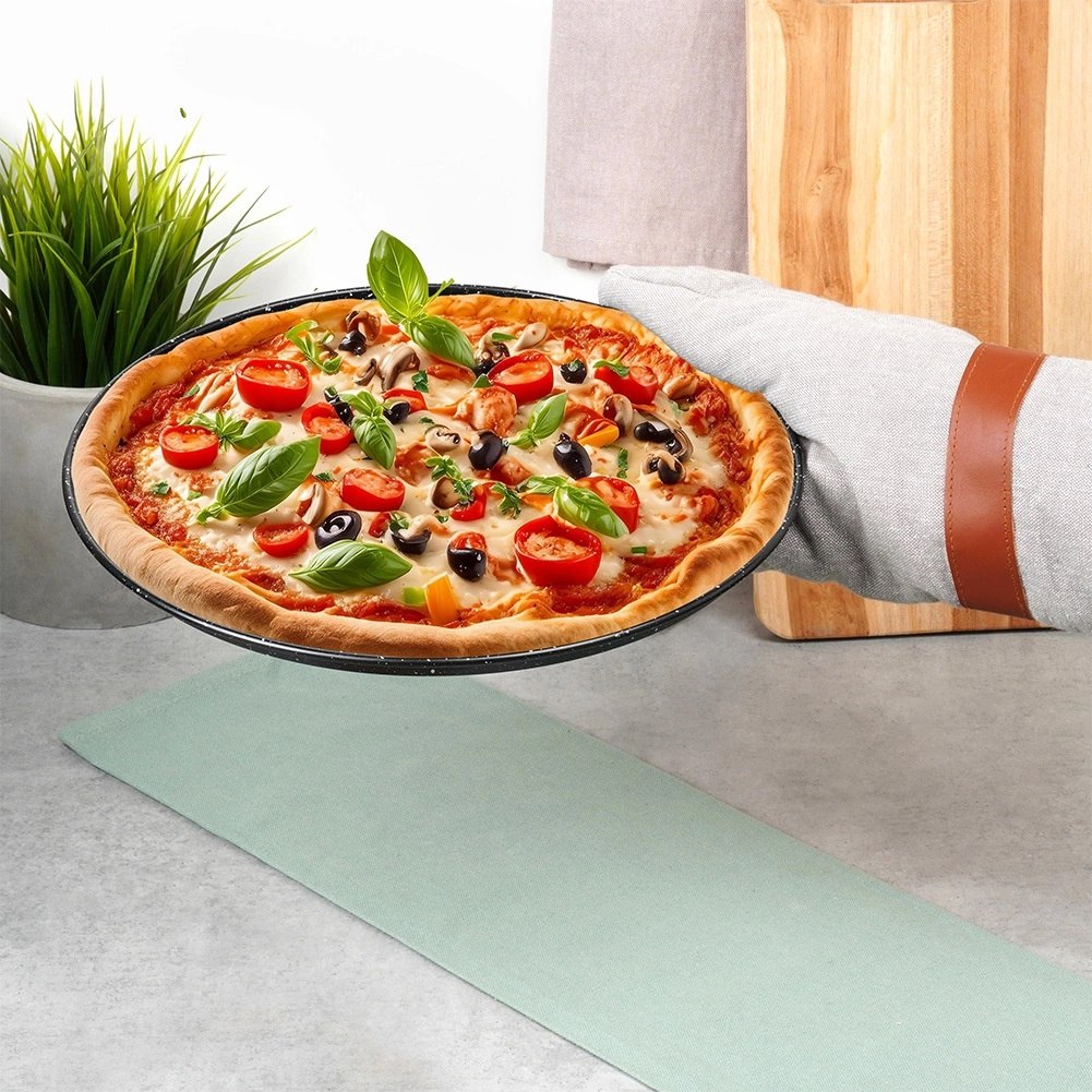 Forma do Pizzy VILDE Granitowa Perforowana Dno 28 cm Chrupiący Spód - obrazek 5