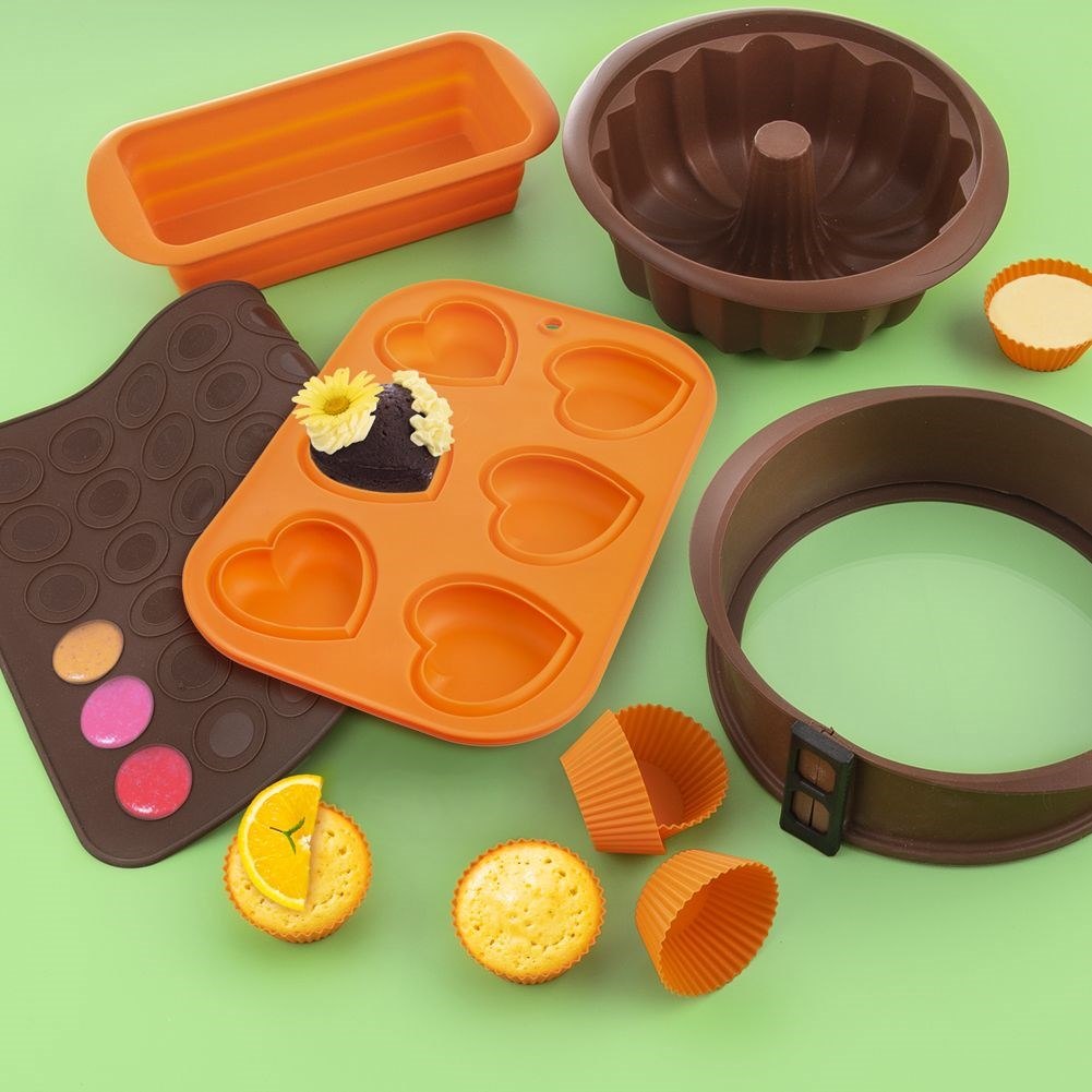 Foremki do Muffinek Silikonowe ORION SILLINIE 5,5 cm do Piekarnika 6 szt. - obrazek 3