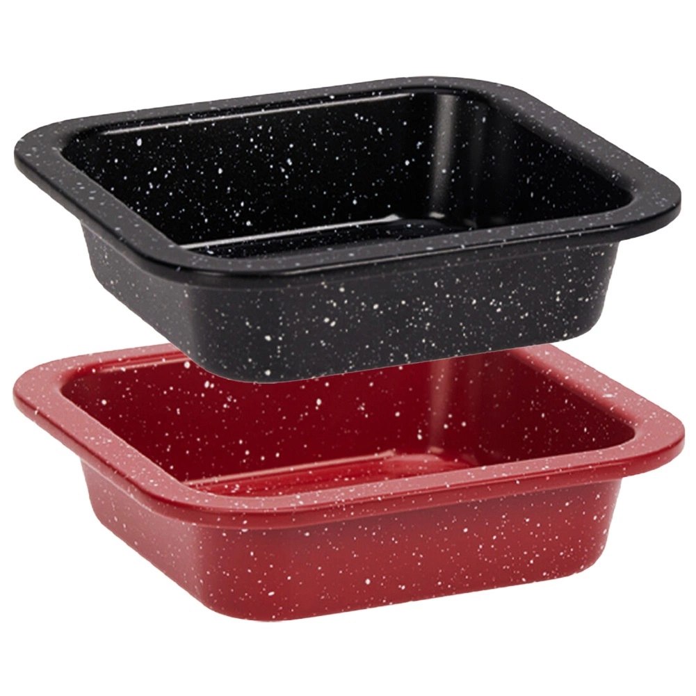 Formy Kwadratowe do Pieczenia 2 szt. Stal Węglowa Non-Stick 12 cm - obrazek 3