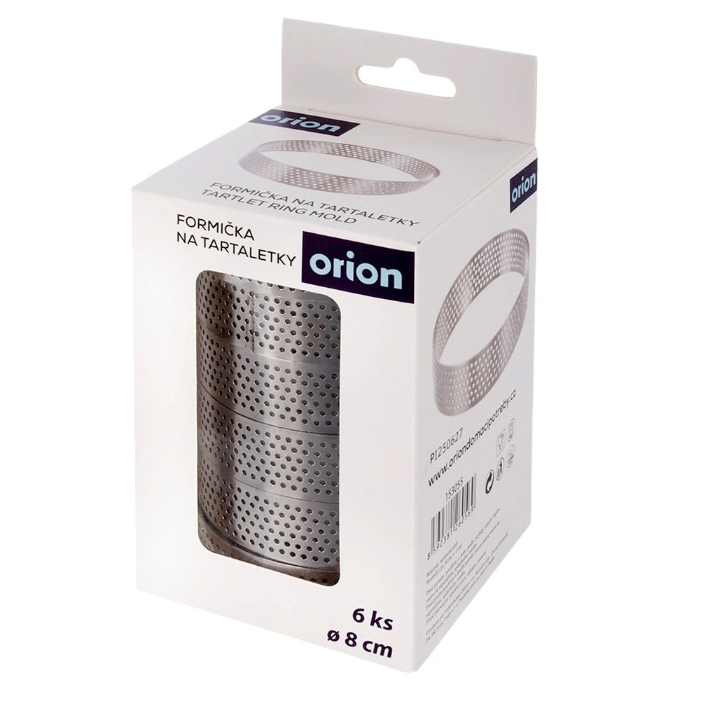 Formy Ranty do Tartaletek 6 szt. Perforowane 8 cm Profesjonalne - obrazek 5