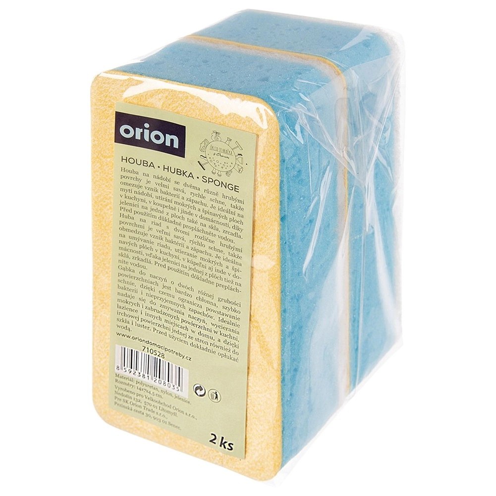 Gąbka Kuchenna ORION 2 szt. Dwustronna Ircha Delikatna bez Rysowania - obrazek 6