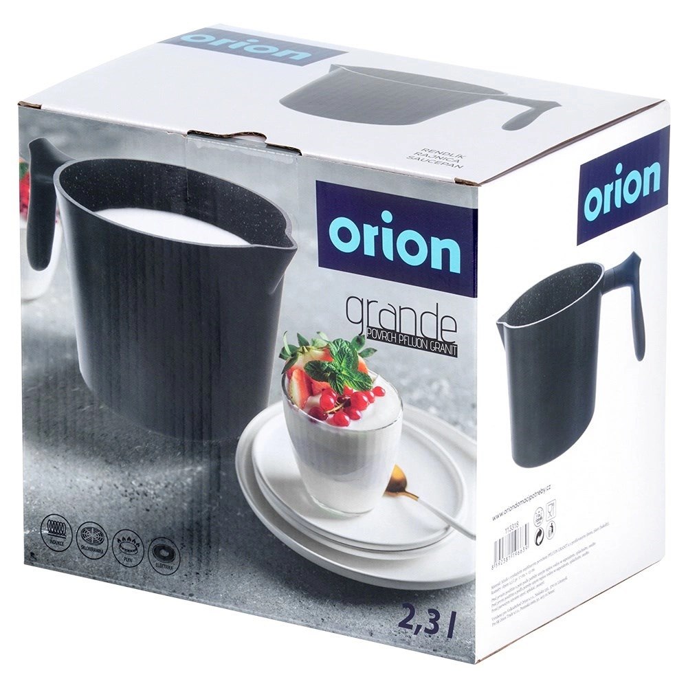 Garnek do Gotowania Mleka Indukcja z Uchwytem Wylewką Granitowy ORION 2,2 l - obrazek 5