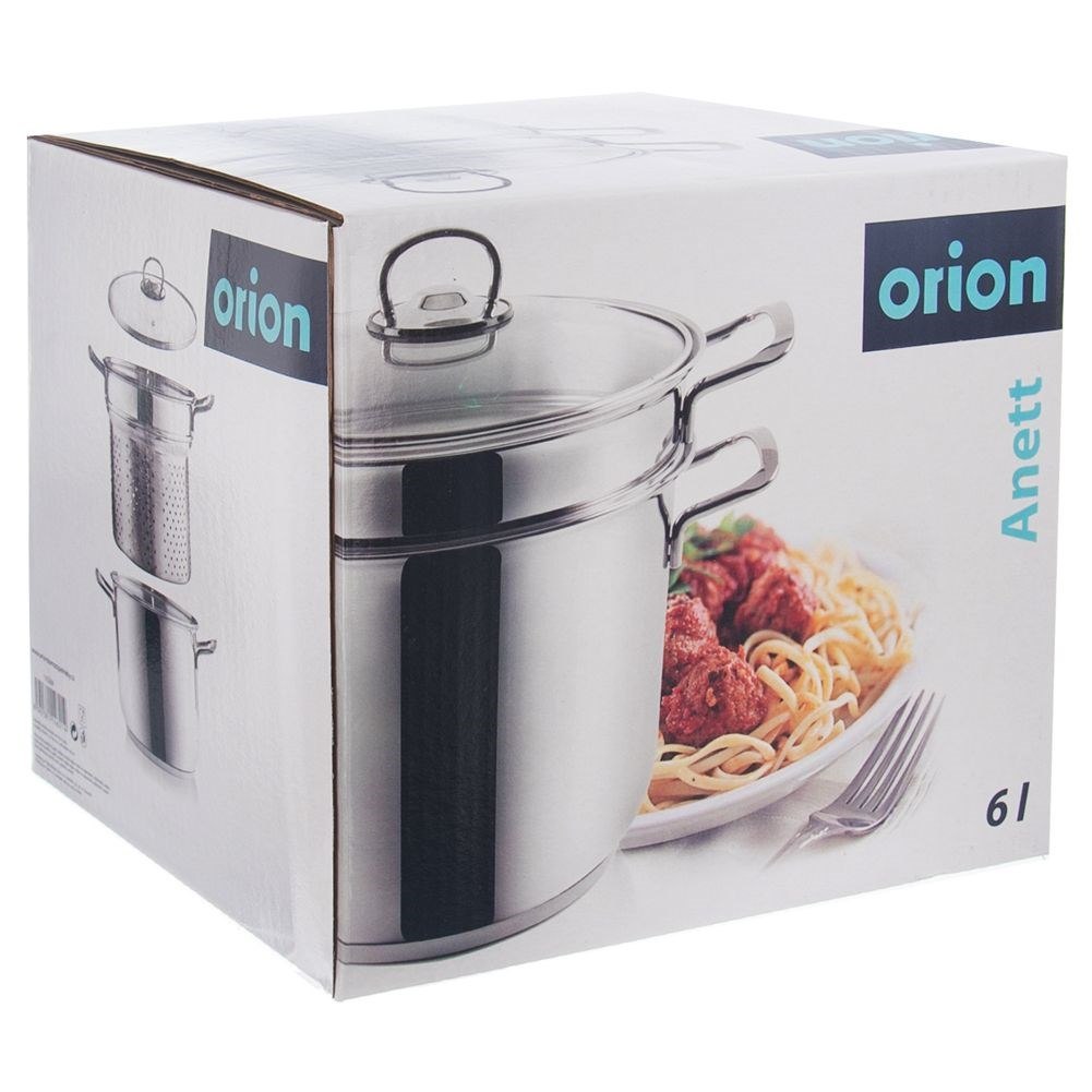 Garnek do Makaronu ORION ANETT Stal 6 L z Sitkiem Indukcja Zmywarka - obrazek 3