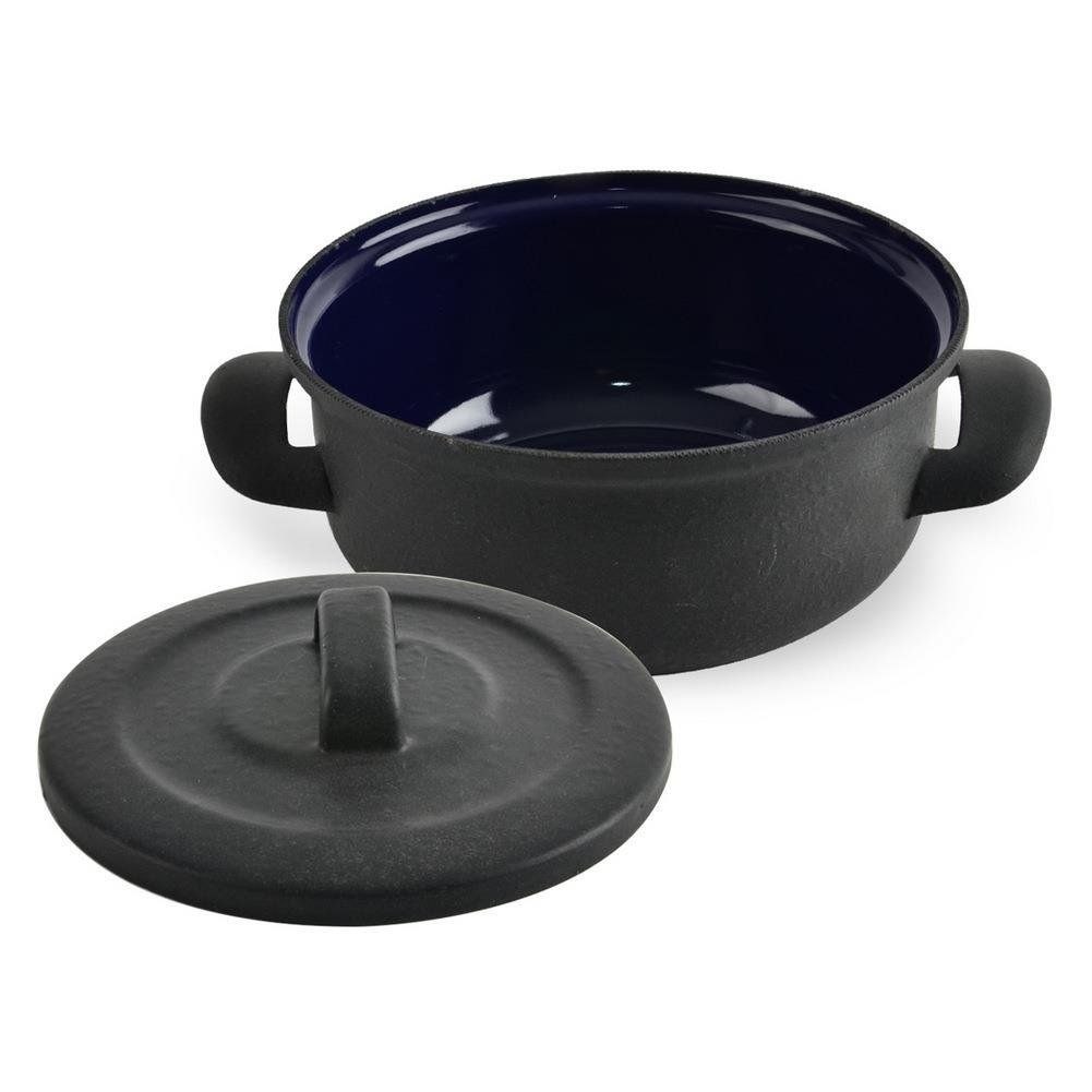 Garnek Emaliowany 3 L BELIS Mat Czarny 20 cm Indukcja Zmywarka - obrazek 2