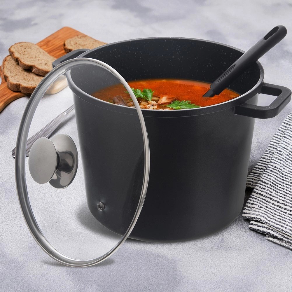 Garnek Granitowy ORION GRANDE Wysoki 25 cm 7,6 L Indukcja Piekarnik - obrazek 2