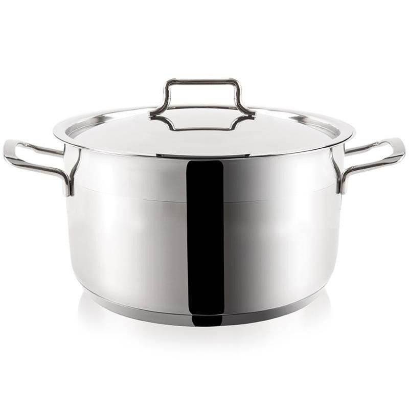Garnek Stalowy 8,5 L ORION ANETT 30 cm z Pokrywką Indukcja Zmywarka