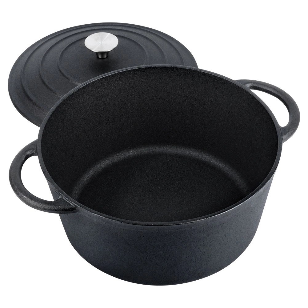 Garnek Żeliwny Solidny Gaz Indukcja Solidny Uniwersalny VILDE 33x26x12 cm - obrazek 6