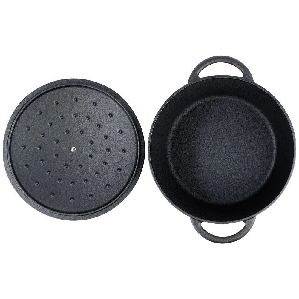 Garnek Żeliwny Solidny Gaz Indukcja Solidny Uniwersalny VILDE 33x26x12 cm - obrazek 8