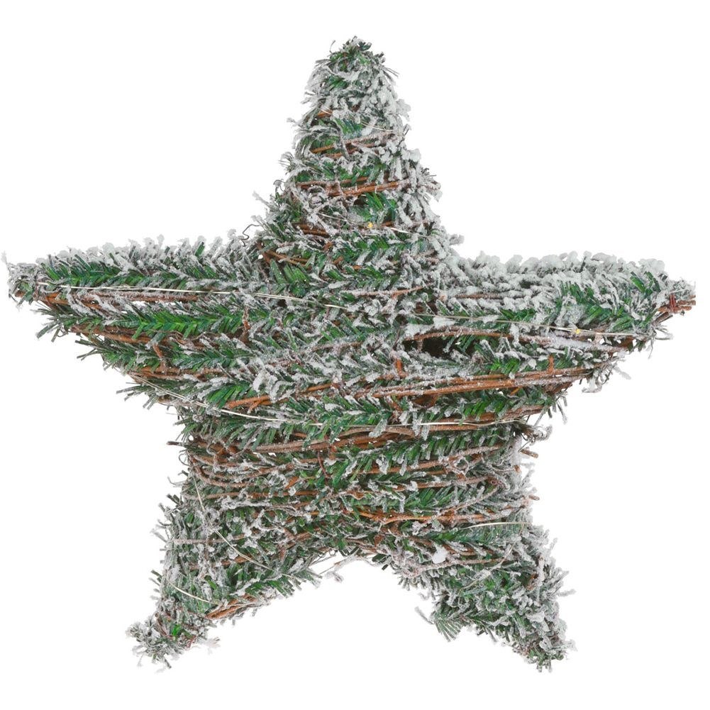 Stroik Gwiazda Ozdoba Świąteczna Świecąca 20 LED Wisząca Solidna VILDE 30cm - obrazek 4