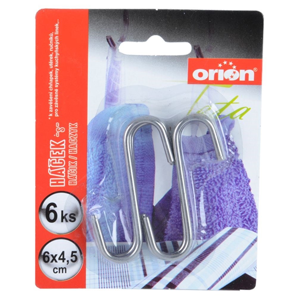 Hak Wędzarniczy/Relingowy ORION Stal 6 szt. 6 x 4,5 cm Wszechstronny - obrazek 3