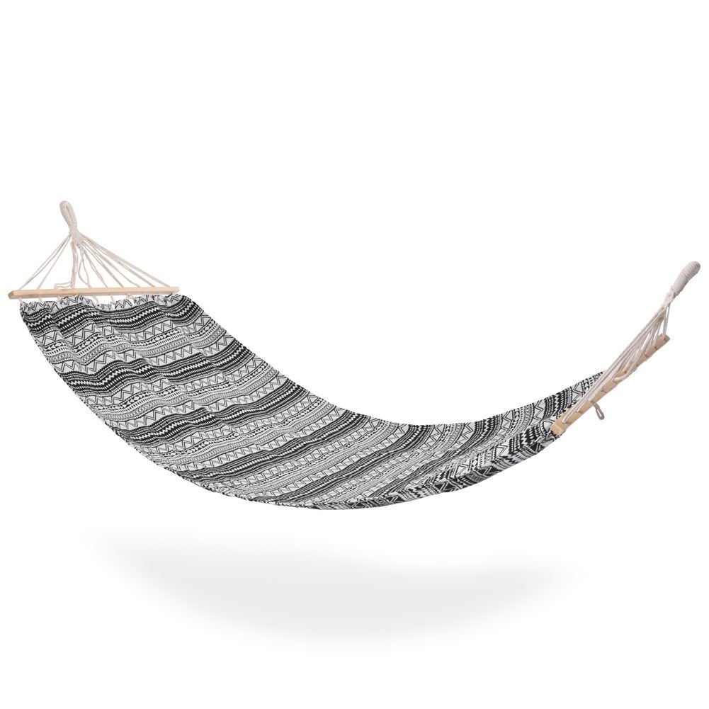 Hamak Jednoosobowy Ogrodowy Wiszący Solidny Wytrzymały AMBIANCE 200x80 cm