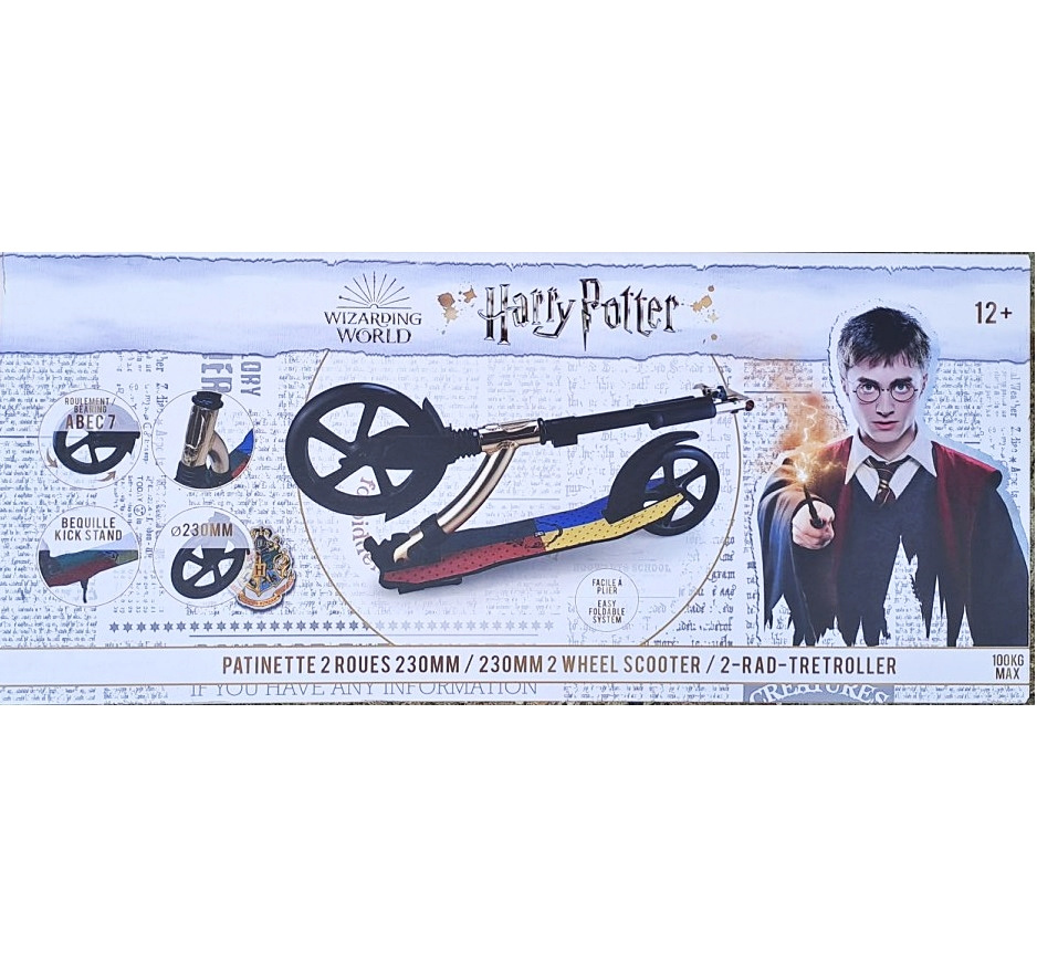 Hulajnoga HARRY POTTER dla Dzieci Składana Koła 230 mm do 100 kg D'arpeje - obrazek 2