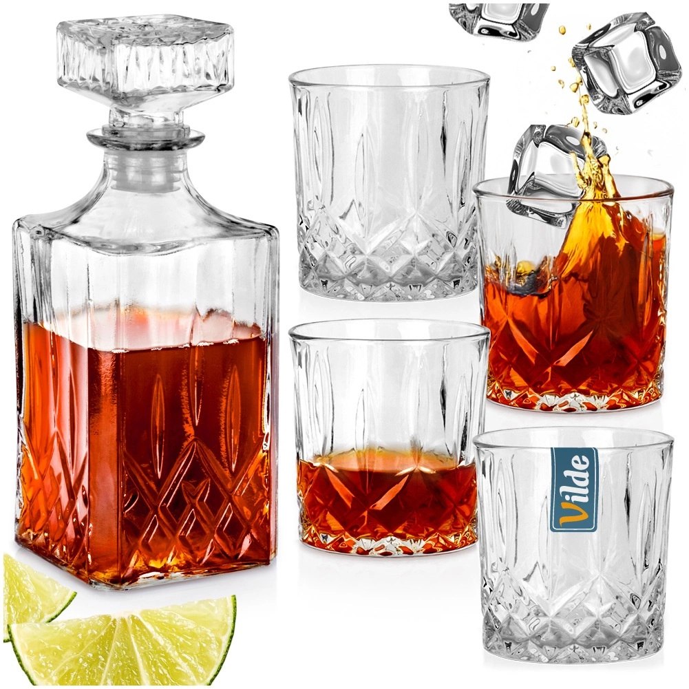 Karafka i Szklanki do Whisky Szklane VILDE 900 ml + 4x300 ml 5 el. - obrazek 8