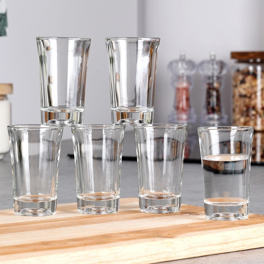 Kieliszki do Wódki VILDE Szklane 6 szt. 40 ml Wzmocnione Dno - obrazek 2