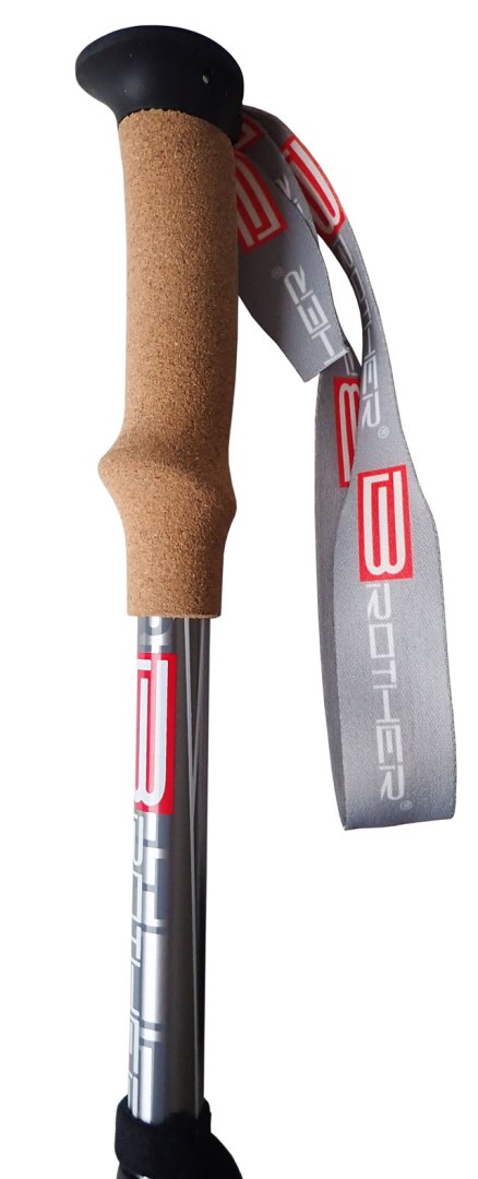 Kije Trekkingowe Regulowane 5 - częściowe ACRA Korkowa Rączka 115 - 135 cm - obrazek 7