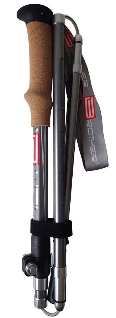 Kije Trekkingowe Regulowane 5 - częściowe ACRA Korkowa Rączka 115 - 135 cm - obrazek 8