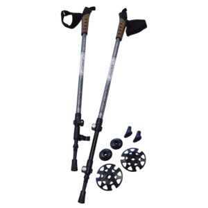 Kije Trekkingowe Regulowane Składane z Szybkozłączką KUBISPORT 72-140 cm