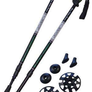 Kije Trekkingowe do Nordic Walking Składane Antishock KUBISPORT 72-145 cm