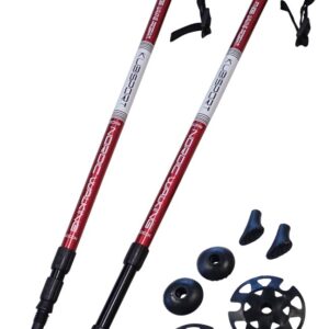 Kije Trekkingowe do Nordic Walking Składane Regulowane KUBISPORT 65-135 cm
