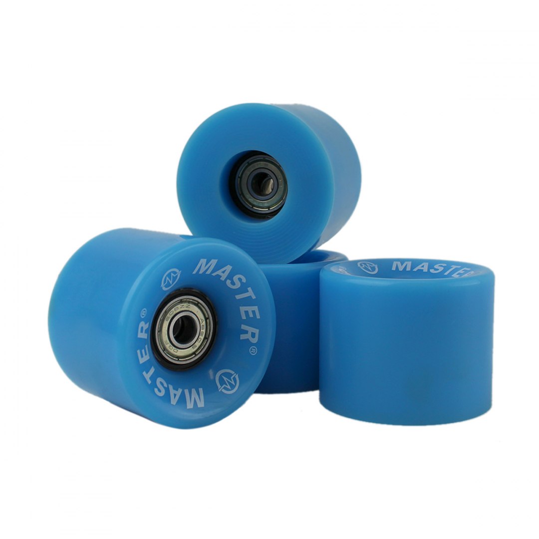 Kółka do deskorolki MASTER 60 x 45 mm - blue - obrazek 2