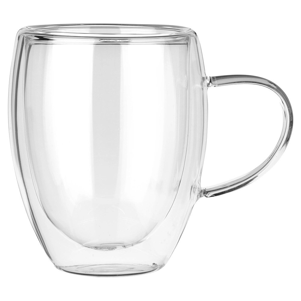 Komplet 2 Szklanek Termicznych z Uchem 320ml Podwójne Szkło VILDE - obrazek 3