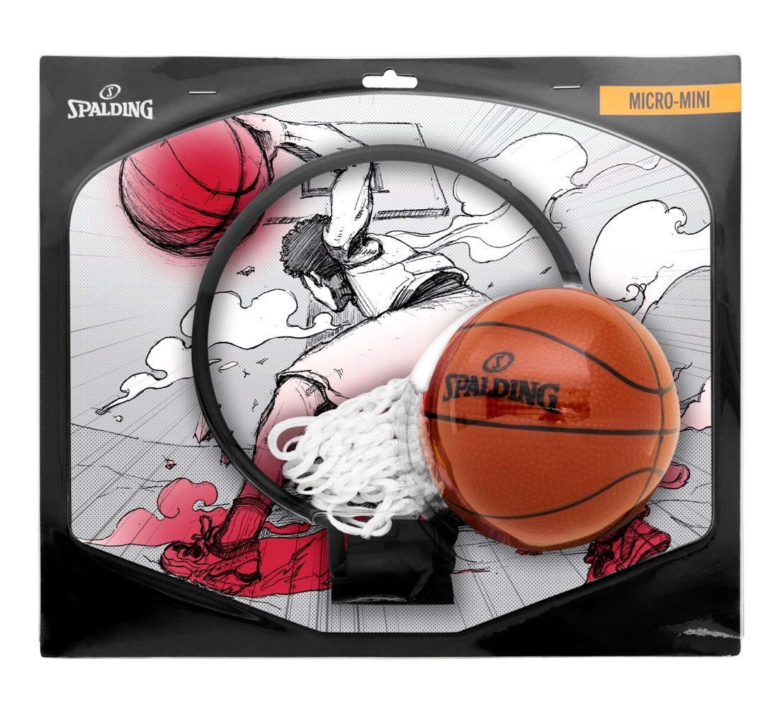 Kosz do Koszykówki z Tablicą SPALDING Sketch MicroMini - obrazek 2