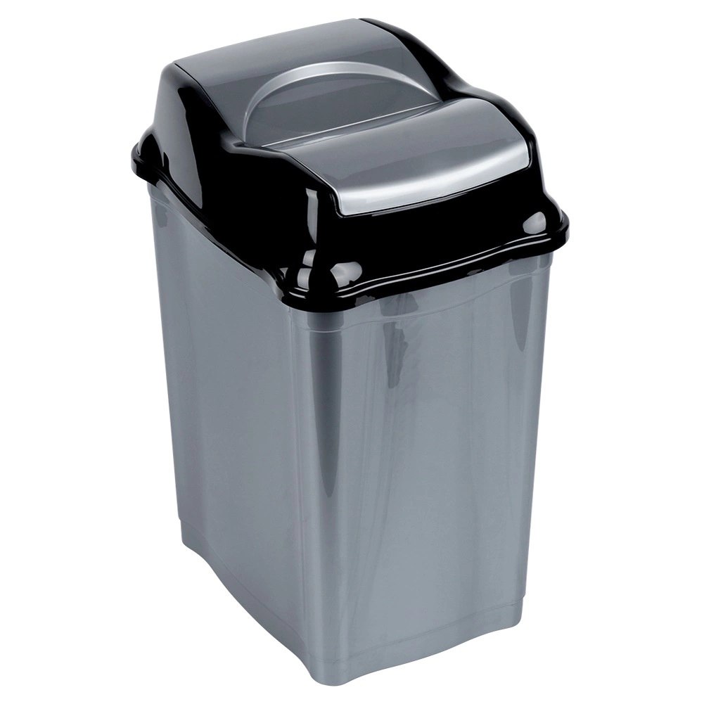 Kosz na Śmieci Plastikowy Szary 28 L ORION Wytrzymały i Pojemny - obrazek 3