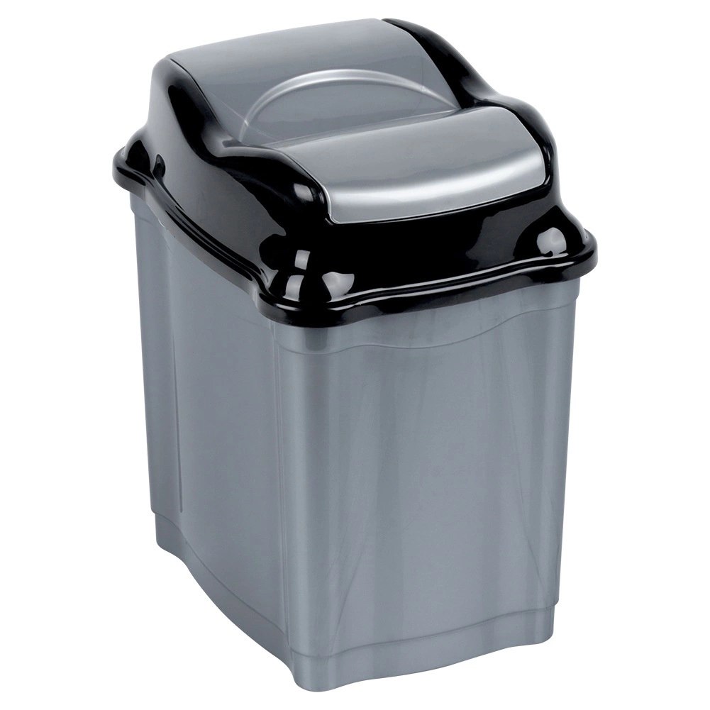 Kosz na Śmieci Plastikowy Szary 5 L ORION Wytrzymały i Pojemny - obrazek 8