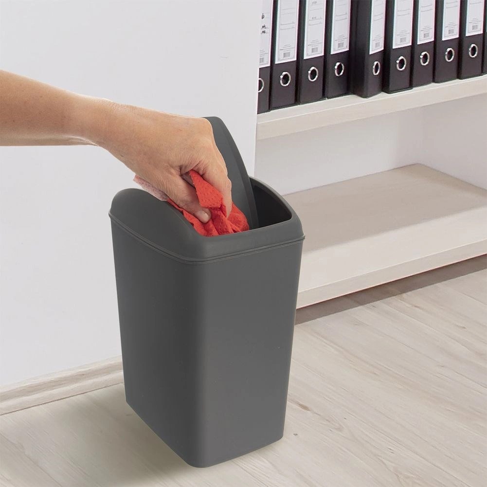 Kosz na Śmieci Plastikowy Szary 5 L ORION Wytrzymały i Pojemny - obrazek 2