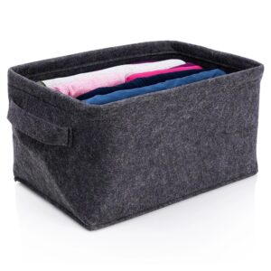 Koszyk do Przechowywania Filcowy Składany Czarny 36 x 27 x 20 STORAGE