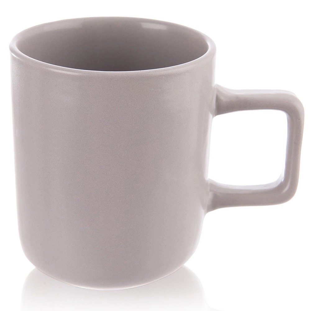 Kubek Skandi Kamionka 380ml Szary Matowy z Uchem do Kawy Herbaty ORION