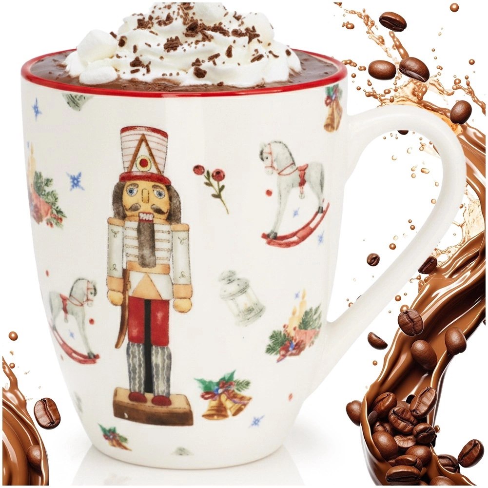 Kubek Świąteczny Porcelana 320 ml Dziadek do Orzechów Zmywarka - obrazek 4