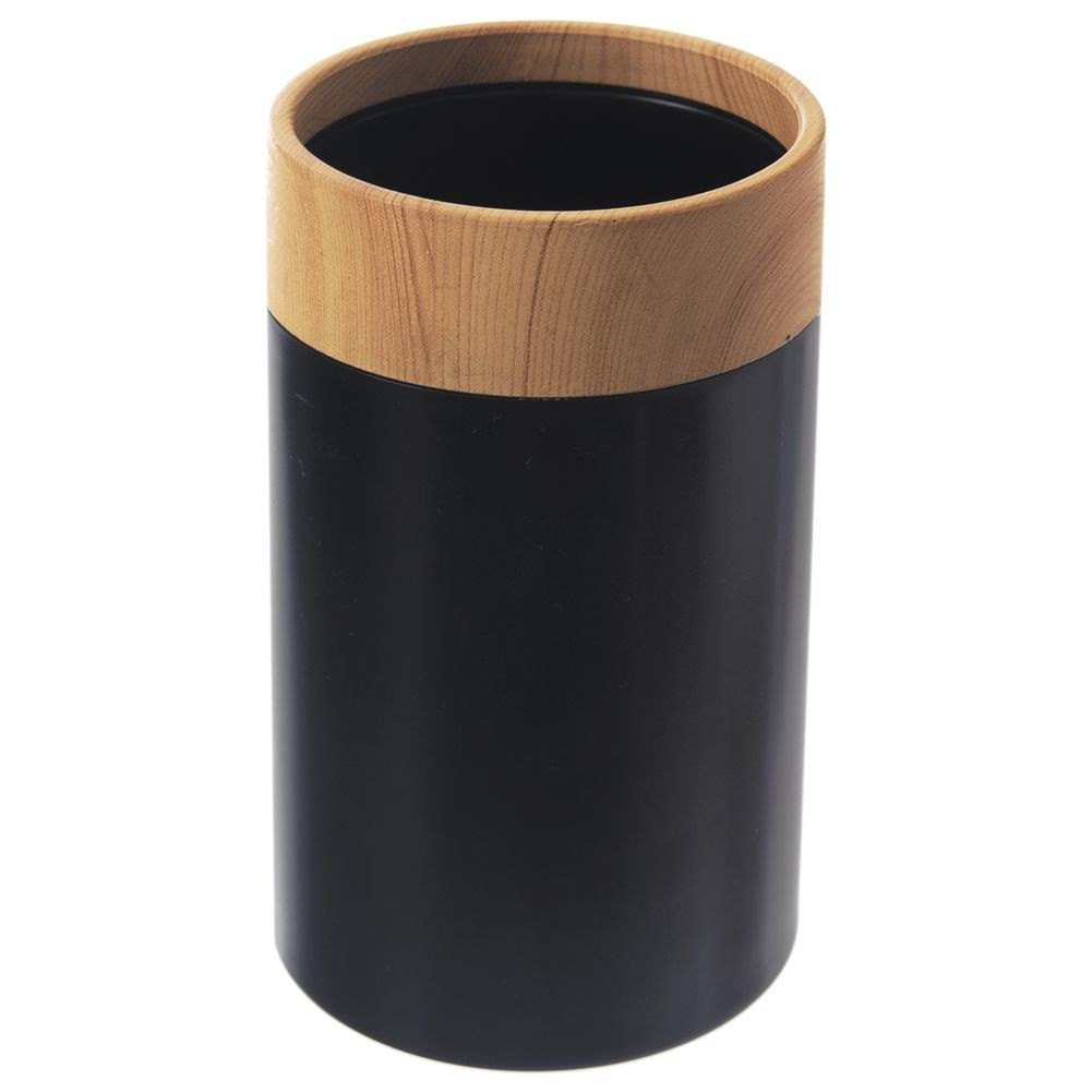 Kubek Łazienkowy Czarny 7,5 x 11,5 cm ORION BLACK Lekki z Tworzywa - obrazek 3